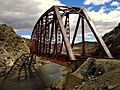 Puente sobre el Río Chico, Río Negro, Argentina