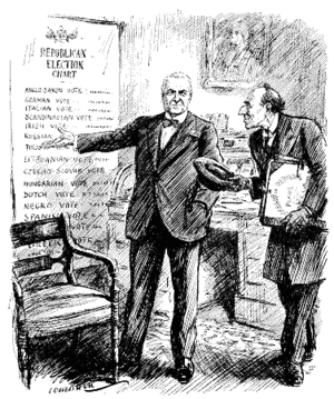 Archivo:Robert Cecil, 1st Viscount Cecil of Chelwood & Warren G. Harding - Punch cartoon - Project Gutenberg eText 18114