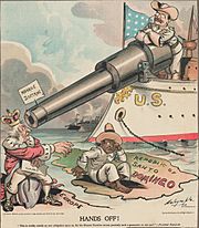 Archivo:Roosevelt monroe Doctrine cartoon