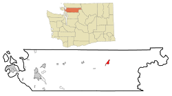 Skagit County Washington Incorporated and Unincorporated areas Marblemount Highlighted.svg