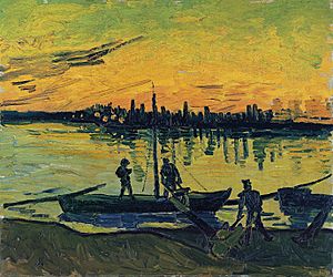 Archivo:Vincent van Gogh - De aflader in Arles