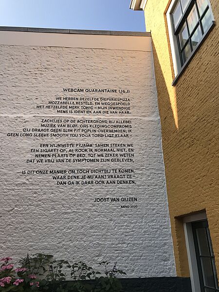 Wall Poem Webcam Quarantaine