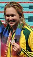 XIX Commonwealth Games-2010 Delhi Winners of (Women `s) 400m Swimming Freestyle, Kylie Palmer of Australia (Silver) 