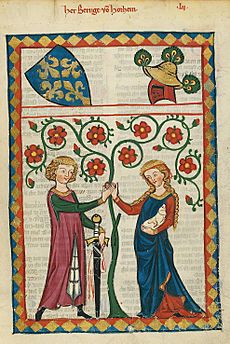 Archivo:Codex Manesse Bernger von Horheim