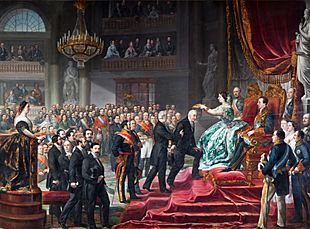 Archivo:Coronación de Don Manuel J. Quintana (Palacio del Senado de España)