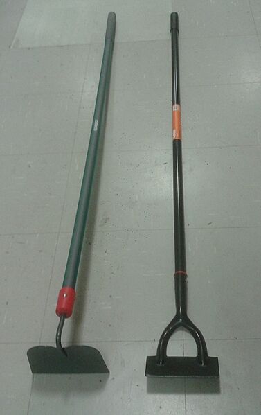 Draw hoe and Dutch hoe