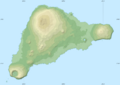 Easter Island relief map