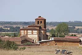 Vista de la Iglesia de San Pelayo de Mozos de Cea