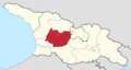 Imereti in Georgia (disputed hatched)