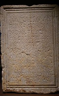 Archivo:Inscripció a Gordià III