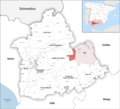 Karte Gemeinde Fuentes de Andalucía 2022