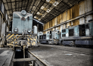 Archivo:Locomotoras - Cocheras de Tharsis