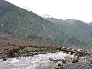 Log bridge on Kunar river2