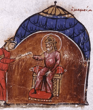 Mamun sends an envoy to Theophilos (cropped).png
