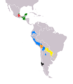 Map-Most Widely Spoken Native Languages in Latin America