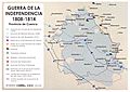 Mapa de la Guerra de la Independencia en la provincia de Cuenca