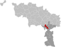 Merbes-le-Château Hainaut Belgium Map