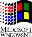 Microsoft Windows NT 3.1 logo with wordmark