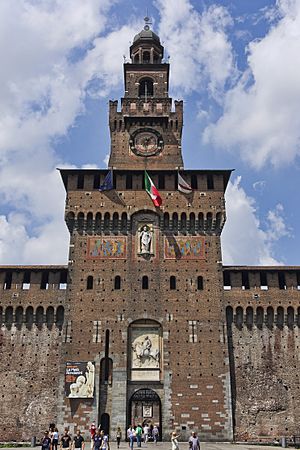Archivo:Milan - Castello Sforzesco - Entree