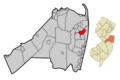 Monmouth County New Jersey Incorporated and Unincorporated areas Oceanport Highlighted