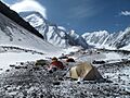 Mount Noshaq seen from the base camp (photo Louis Meunier)