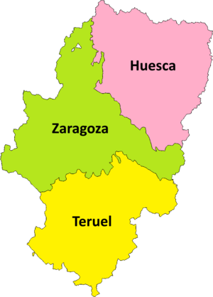 Archivo:Provinces of Aragon-es