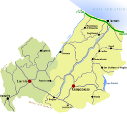 Archivo:Regione Molise Mappa