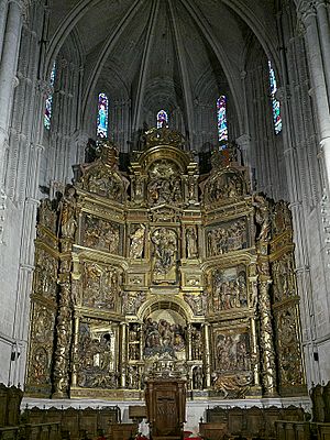 Archivo:Retablo mayor de la Catedral de El Burgo de Osma