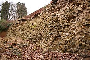 Archivo:Roman north wall of Lindum Colonia