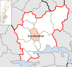 Surahammar Municipality in Västmanland County.png