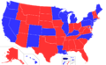 United States Governors map