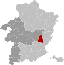 Zutendaal Limburg Belgium Map.svg