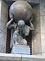 Atlas sculpture on collins street melbourne