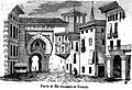 Back facade of the Gate of the Ears by Francisco de paula mellado 1851