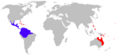 Bufo marinus distribution