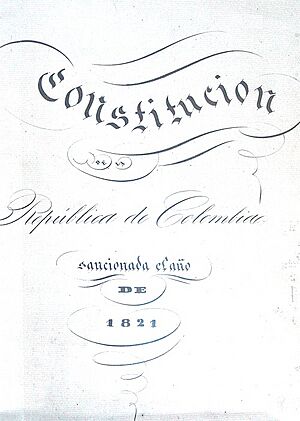 Archivo:Constitución política de Colombia de 1821