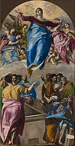 Archivo:Domenikos Theotokópoulos, called El Greco - The Assumption of the Virgin - Google Art Project