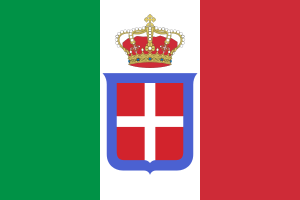 Archivo:Flag of Italy (1861-1946) crowned