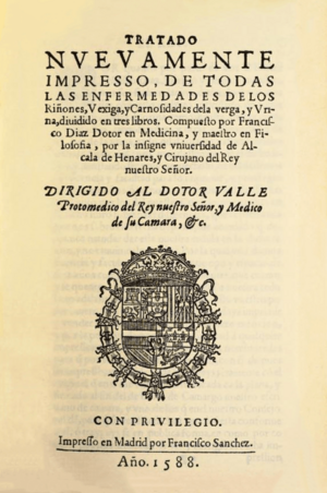 Archivo:Francisco Díaz (1588) Tratado de urología, portada