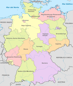Archivo:Germany, administrative divisions - es - colored