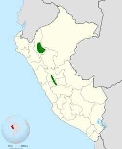 Distribución geográfica del tororoí castaño.