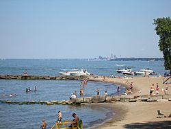 Huntington Beach With Downtown Cleveland In Background.jpg