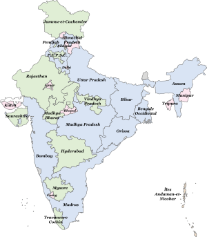 Archivo:Indian States 1951