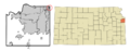 Johnson County Kansas Incorporated and Unincorporated areas Mission Woods Highlighted