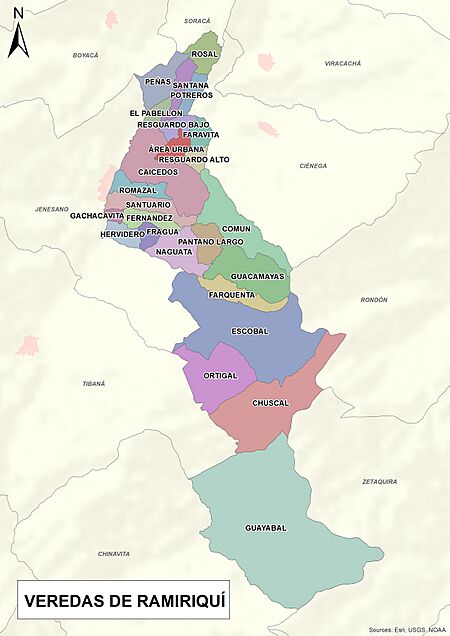 Archivo:Mapa veredas de Ramiriquí - Boyacá