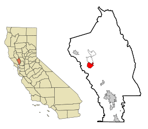 Archivo:Napa County California Incorporated and Unincorporated areas St. Helena Highlighted