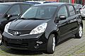 Nissan Note Facelift front 20100405