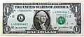 One US dollar note 0127 22
