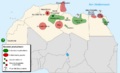 Petroleum regions - north Africa map-fr