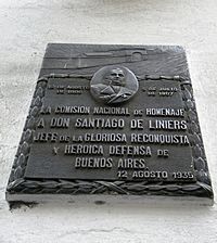 Archivo:Placa de Santiago de Liniers
